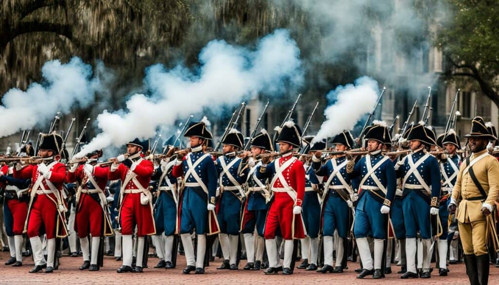 Civil War Reenactment event in Savannah